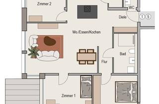 Wohnung mieten in Hauptstraße 62, 74382 Neckarwestheim, Erstbezug: Moderne Neubauwohnungen in Neckarwestheim mit Aufzug, Tiefgarage & PV-Strom