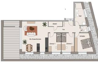 Wohnung mieten in Hauptstraße 62, 74382 Neckarwestheim, Erstbezug: Moderne Neubauwohnungen in Neckarwestheim mit Aufzug, Tiefgarage & PV-Strom