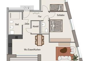 Wohnung mieten in Hauptstraße 62, 74382 Neckarwestheim, Erstbezug: Moderne Neubauwohnungen in Neckarwestheim mit Aufzug, Tiefgarage & PV-Strom