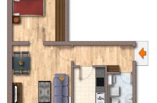 Wohnung mieten in Johann-Mühlpfort-Straße, 39288 Burg, Wunderschöne 2-Raumwohnung mit Blick auf die historische Stadtmauer