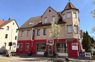Haus kaufen in Marktstr. 52, 72793 Pfullingen, Wohn- und Geschäftshaus (Zweifamilienhaus mit Laden, Doppelgarage und großzügigem Grundstück)
