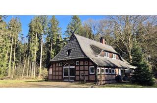 Haus kaufen in Hastedter Weg, 27386 Hemsbünde, Alleinlage mit traumhaftem Waldgrundstück: Historisches Fachwerkhaus mit separatem Bungalow