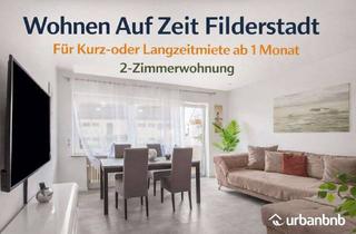 Immobilie mieten in Pulsstrasse, 70794 Filderstadt, Möblierte 2-Zimmer-Wohnung mit Balkon, TV, WLAN, Küche und Waschmaschine
