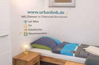 Immobilie mieten in Kettemerstrasse, 70794 Filderstadt, möbl. WG-Zimmer mit Wlan, TV, Gästeküche, Etagen Du/Wc, Waschmaschine, Trockner,