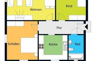 Wohnung mieten in 04720 Döbeln, Moderne Wohnung mit Wohnküche und Tageslichtbad mit Wanne!