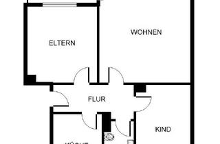Wohnung mieten in Michaelstraße, 44649 Wanne, Schöne 3-Zimmer-Etagenwohnung in Herne – 66 m², 2. Etage links