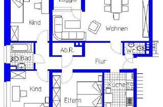 Wohnung mieten in Bruchstraße, 32423 Minden, Charmante 4-Zimmer-Etagenwohnung in Minden – 87,26 m², Tageslichtbad, Gasheizung