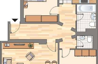 Wohnung mieten in Saarstraße 18, 44627 Sodingen, 3-Zimmerwohnung im 2.OG mit neuen Bädern und bereits tapeziert