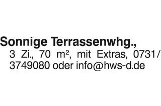 Wohnung mieten in 89081 Ulm, 3-Zi.-Whg. an Paar od. Studenten