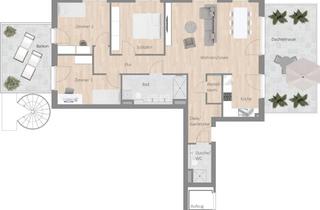 Penthouse mieten in Marienstraße, 74354 Besigheim, Traumhaftes 4,5 Zimmer-Penthouse mit Blick auf die Altstadt