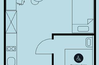 Wohnung mieten in Am Kläperberg 11, 30167 Nordstadt, 1-Zimmer Wohnung im 1. OG in The FIZZ, Hannover Nordstadt