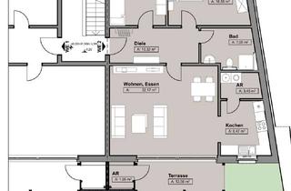 Wohnung mieten in 48268 Greven, 3-Zimmer Erdgeschosswohnung mit Garten in Greven