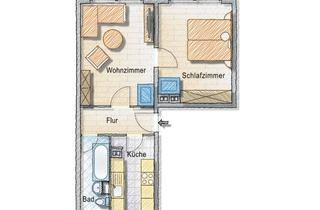 Wohnung mieten in Martzschstraße, 06686 Lützen, Helle 2-Raum Wohnung zum Selbstverwirklichen