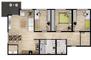 Wohnung mieten in Römerstraße 24a, 68642 Bürstadt, Moderne 4Z-EG-Wohnung | Balkon | Stellplatz | Service | Aufzug