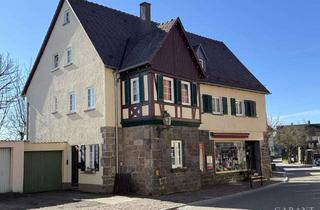 Haus kaufen in 74638 Waldenburg, Denkmalgeschütztes Wohn- und Geschäftshaus mit Garage im Herzen von Waldenburg!