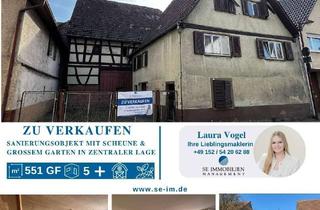 Haus kaufen in 75239 Eisingen, Sanierungsobjekt mit Scheune & großem Garten in zentraler Lage zu verkaufen