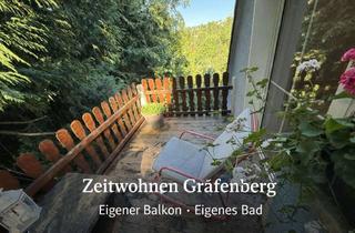 Immobilie mieten in Nürnberger Straße, 91322 Gräfenberg, Möbliertes WG-Zimmer mit eigenem Bad/WC & Balkon, Küchenmitbenützung, Internet, Waschmasch