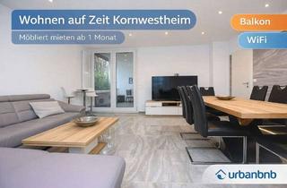 Immobilie mieten in Theodor-Heuss Str., 70806 Kornwestheim, 2-Zimmer Wohnung mit Internet, TV, Balkon, Küche, Dusche/Wc, Waschmaschine, Trockner und T