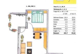 Wohnung mieten in Blumenring 14, 15566 Schöneiche, 2 Raum Wohnung, 53m2 Nutzfläche, mit Balkon und Garagenstellplatz