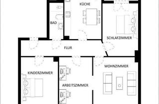 Wohnung mieten in 42329 Vohwinkel, Historisch wohnen, modern entspannen: Ihr 4-Zimmer-Traum mit Balkon in Vohwinkel