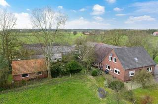 Haus kaufen in 26487 Blomberg, Perfekt für Tierhaltung: Resthof mit Stall, Halle auf 46.442 m² Grundstück!