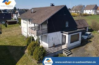 Haus kaufen in 51709 Marienheide, VR Immo: Renovierungsbedürftiges Zweifamilienhaus mit großem Grundstück in beliebter Lage