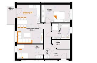 Wohnung kaufen in Kemptener Straße 10, 87669 Rieden, CHARMANTE 3-Zi-Wohnung in zentrumsnaher Wohnlage! AUFZUG! KfW-Darlehen! Whg.Nr. 28