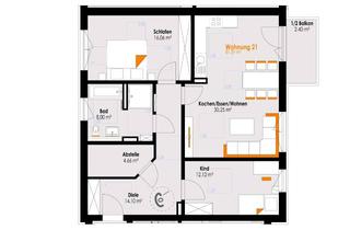 Wohnung kaufen in Kemptener Straße 10, 87669 Rieden, ZENTRALE Lage trifft modernen WOHNKOMFORT – 3-Zimmer-Neubau! AUFZUG! KfW-Darlehen! Whg.Nr. 21