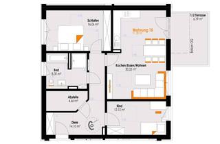 Wohnung kaufen in Kemptener Straße 10, 87669 Rieden, NEUBAU mit WOHLFÜHLfaktor – stilvolle Wohnung mit tollem GARTEN! AUFZUG! KfW-Darlehen! Whg.Nr. 15