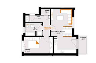 Wohnung kaufen in Kemptener Straße 10, 87669 Rieden, Attraktive Neubauwohnung mit 2 Zimmern – stadtnah gelegen! AUFZUG! KfW-Darlehen! Whg.Nr. 11