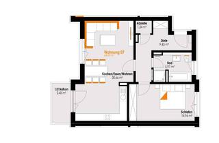 Wohnung kaufen in Kemptener Straße 10, 87669 Rieden, Alles schnell erreichbar – 2-Zimmerwohnung in Top-Lage! AUFZUG! KfW-Darlehen! Whg.Nr. 7