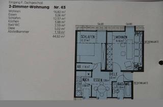 Wohnung kaufen in Valerystr. 6b, 85716 Unterschleißheim, Gelegenheit von privat: Helle 2-Zimmer-Dachgeschoß-Wohnung mit Blick ins Grüne zum Top-Preis