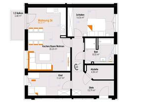 Wohnung kaufen in Kemptener Straße 10, 87669 Rieden, CHARMANTE 3-Zi-Wohnung in zentrumsnaher Wohnlage! AUFZUG! KfW-Darlehen! Whg.Nr. 36