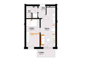 Wohnung kaufen in Kemptener Straße 10, 87669 Rieden, Klein, fein und modern mit Balkon – 2-Zi-Wohnung zum Wohlfühlen! AUFZUG! KfW-Darlehen! Whg.Nr. 32