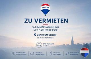 Wohnung mieten in 47589 Uedem, Charmante 3-Zimmer-Wohnung mit Dachterrasse im Zentrum von Uedem