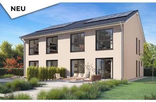 Doppelhaushälfte kaufen in 24558 Henstedt-Ulzburg, Klimafreundliche Scanhaus Doppelhaushälfte mit Grundstückshinweis in Henstedt-Ulzburg