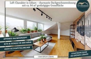 Lofts mieten in Am Vierrutenberg 45, 13469 Lübars, Loft-Charakter in Lübars – charmante Dachgeschosswohnung mit ca. 84 m² großzügiger Grundfläche