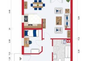 Wohnung mieten in Im Frondel 38, 55424 Münster-Sarmsheim, Helle 3-Zimmer Erdgeschosswohnung mit Terasse in Münster-Sarmsheim