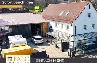Einfamilienhaus kaufen in 74906 Bad Rappenau, EFH mit Scheune und Halle – Wohnen und Arbeiten perfekt kombiniert - FALC Immobilien HN
