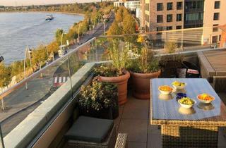 Wohnung mieten in Krischerstraße 87, 40789 Monheim, Exklusive 3-Zimmer-Wohnung mit Rheinblick, Balkon & TG-Stellplatz