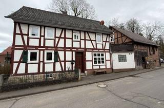 Haus kaufen in 37296 Ringgau, Einfamilien Fachwerkhaus mit Terrasse, Scheune / Werkstatt