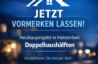 Doppelhaushälfte kaufen in 25469 Halstenbek, Jetzt vormerken lassen: Charmante Neubau-Doppelhaushälfte in Halstenbek