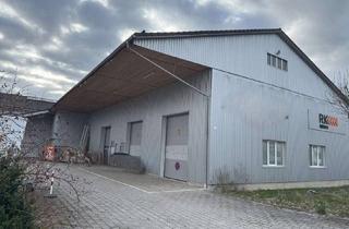 Gewerbeimmobilie mieten in Lauterbachstr. 17, 82538 Geretsried, Halle mit 300 m² und 6,50 m lichter Höhe, Vollwärmeschutz und Vordach