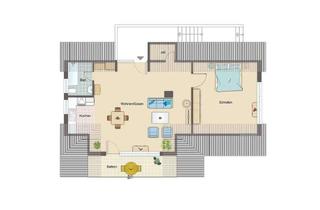 Wohnung mieten in Wingertsweg 28, 65611 Brechen, Traumhafte 2-Zimmer-Dachgeschosswohnung mit gehobener Innenausstattung mit Einbauküche in Brechen