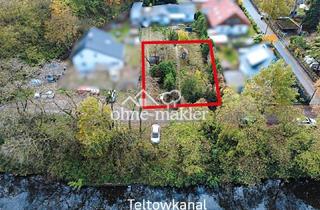 Immobilie kaufen in Am Kanal 10, 12527 Berlin, Bevorzugte Lage! Baugrundstück mit Wasserblick in zwischen Grünau und Adlershof