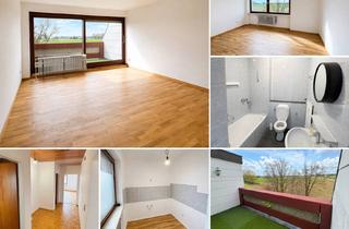 Wohnung mieten in Donaustraße 32b, 84513 Töging, Helle 2-Zimmer-Wohnung mit großer Terrasse & Weitblick – schönes Parkett, viel Potenzial