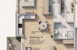 Wohnung mieten in Donautalstraße 21, 89079 Wiblingen, Effizienz trifft Komfort: Hochwertige 3-Zimmer-Neubauwohnung mit niedrigen Nebenkosten