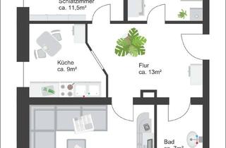 Wohnung mieten in August-Bebel-Straße 11, 09376 Oelsnitz, Attraktive 3-Raum-Wohnung mit großzügigem Grundriss & viel Licht – ab 08/2026