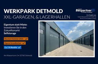 Garagen kaufen in Am Wasserturm, 32760 Detmold, Eigentum statt Miete | XXL-Eigentumsgaragen im Werkpark Detmold Vorankündigung - Jetzt reservieren!