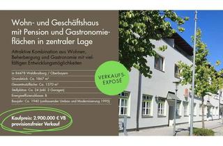Gewerbeimmobilie kaufen in Graslitzer Str., 84478 Waldkraiburg, Gewerbe mit Pension, Gastronomie und 2 Wohnungen in zentraler Lage - vielseitig nutzbar, prov.frei